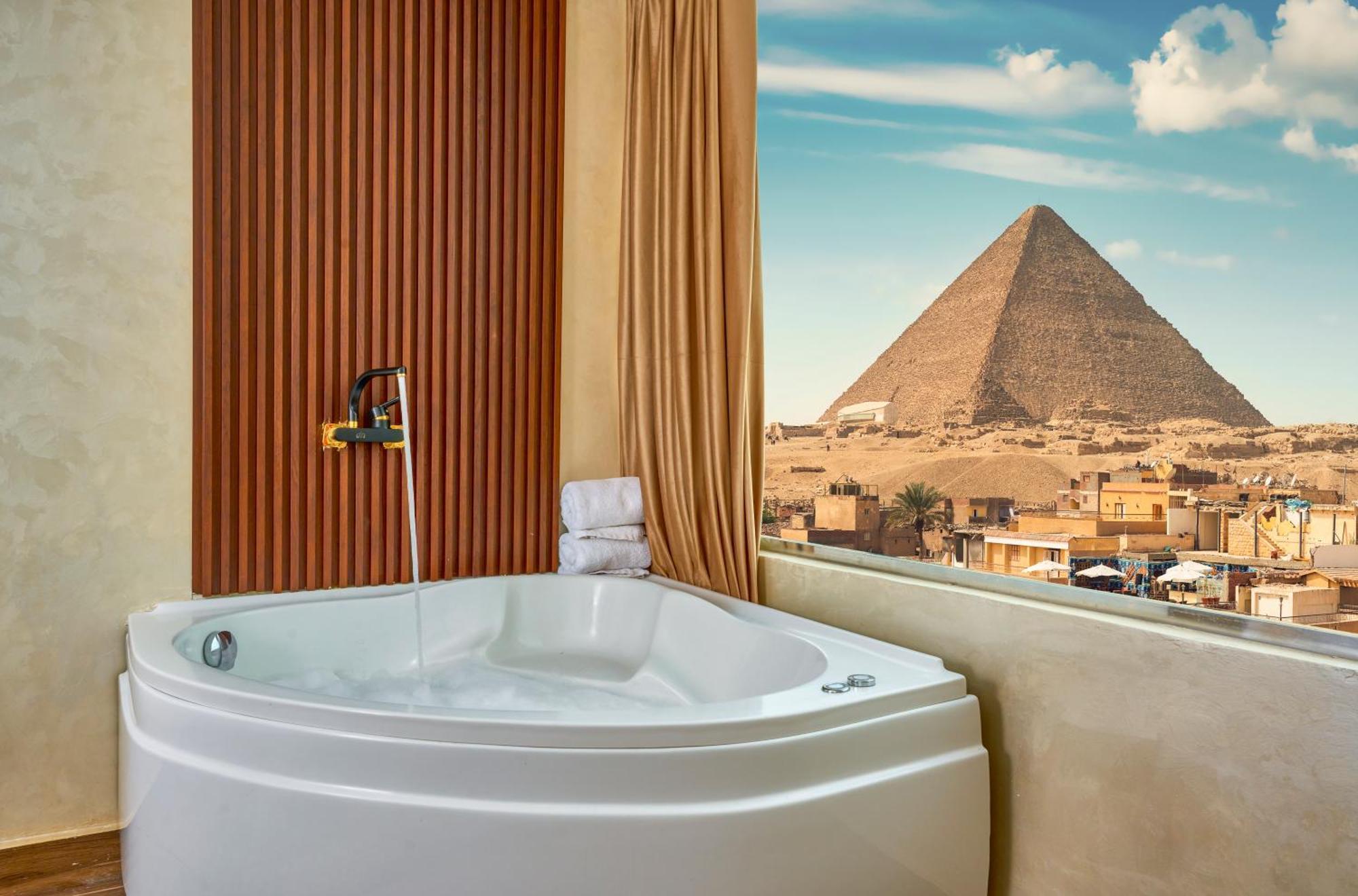 Hotel Cleopatra Tower Pyramid View Kafret el-Gabal Zewnętrze zdjęcie
