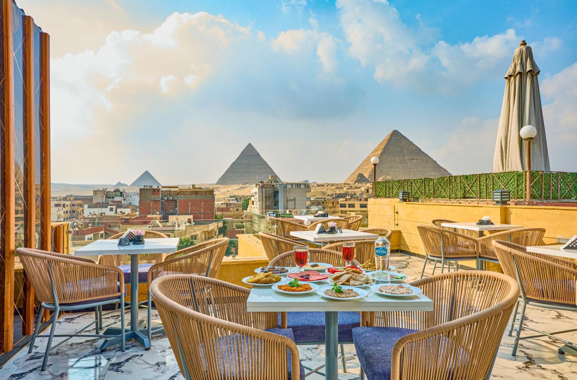 Hotel Cleopatra Tower Pyramid View Kafret el-Gabal Zewnętrze zdjęcie