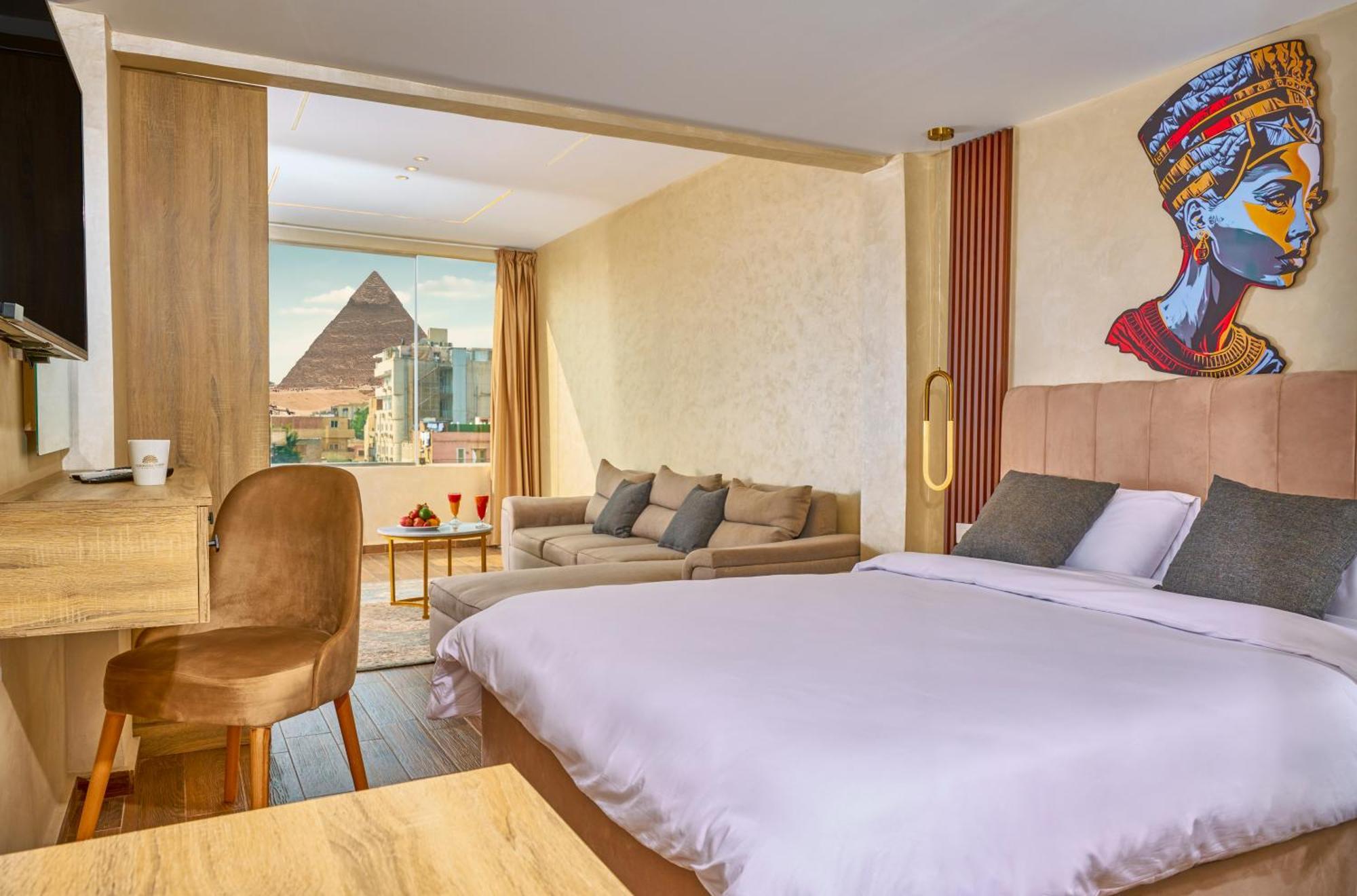 Hotel Cleopatra Tower Pyramid View Kafret el-Gabal Zewnętrze zdjęcie